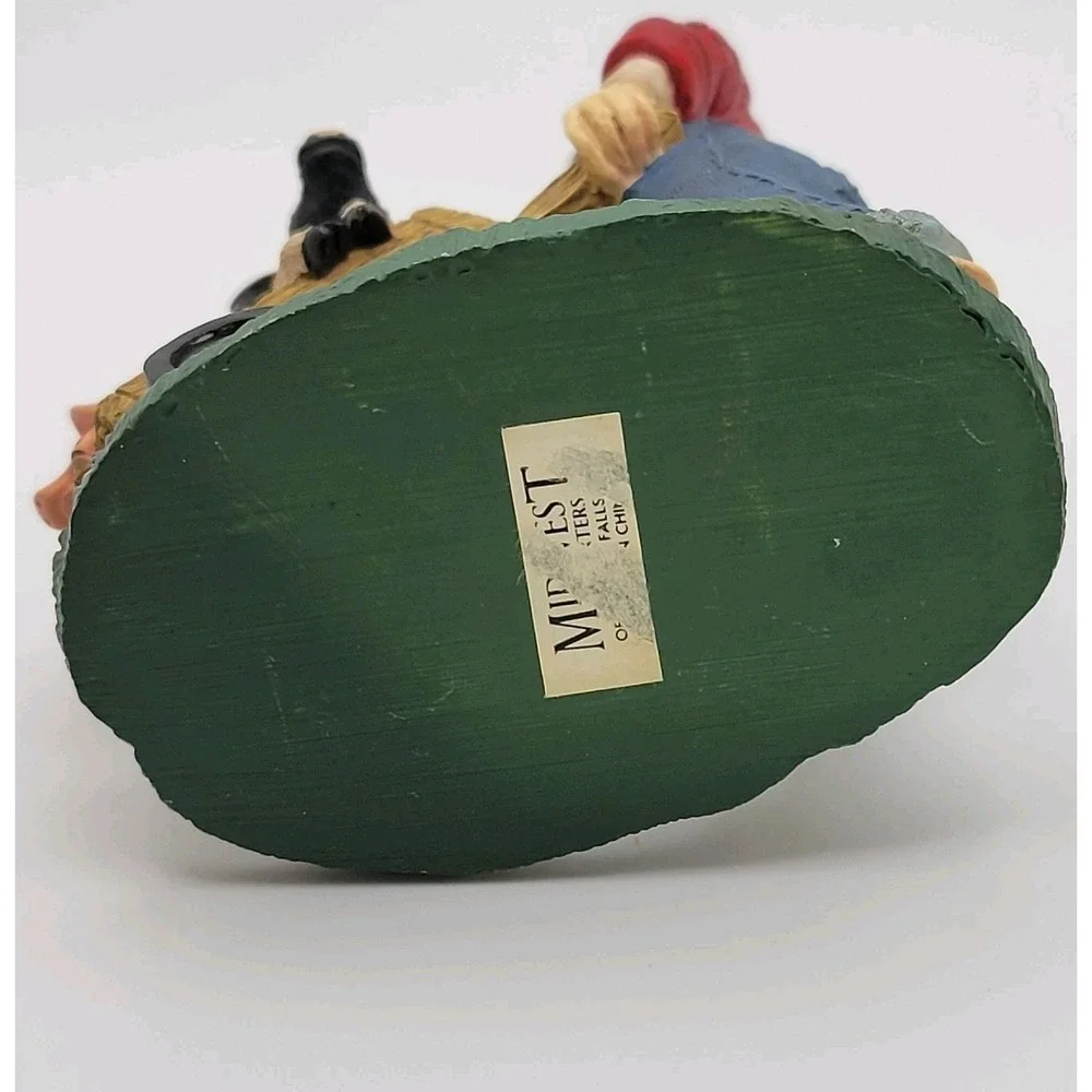 Midwest‎ Cannon Falls Santa Pushing Pig & Calf Figurine 4in Christmas Farmhouse